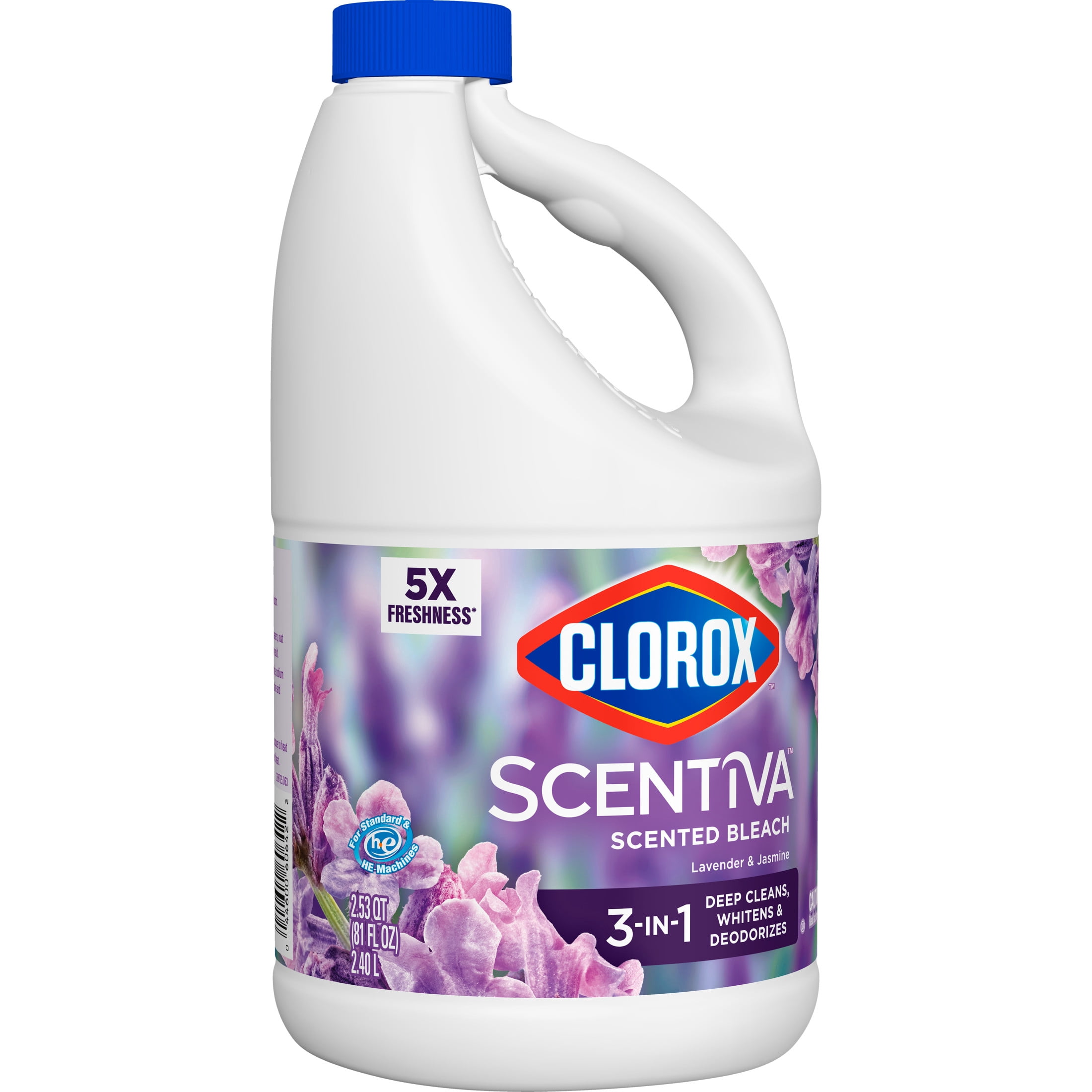 (2 pack) Clorox Scentiva Scented Bleach, Lavender and Jasmine, 81 fl oz