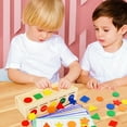 Color Shape Sorting Wooden Toy Montessori Baby Toy Shape Sorter