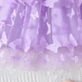 thumbnail image 5 of Dresses Kids Everyday Short Sleeve Dress With Floral Birthday Celebrations Photoshoots Girls Spring Dress Purple 18 Months-24 Months, 5 of 7