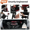 thumbnail image 4 of Lightweight Foldable 4-Wheel Mobility Scooter for Adults & Seniors – 15-30 Miles Long Range Electric Powered Wheelchair, 350W Motor, Removable Battery, Portable Travel Scooter for Elderly & Disabled, 4 of 9