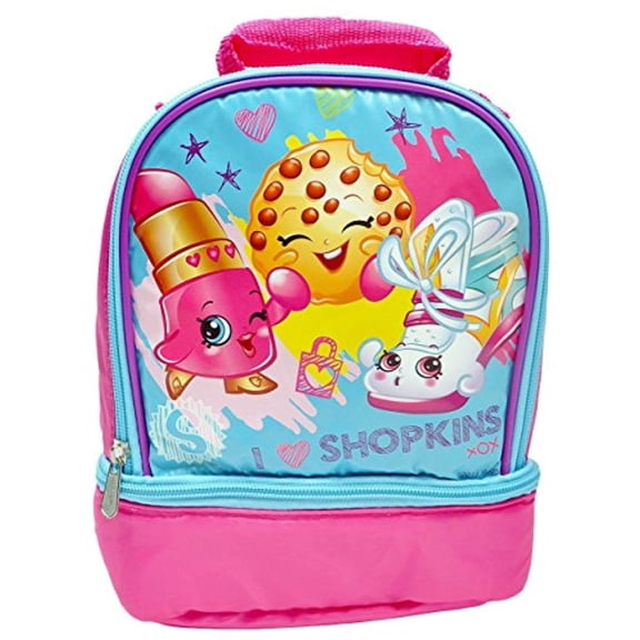 I Heart Shopkins Drop Bottom Zip Insulated Lunch Bag