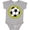 AC-Heather Grey, variant on Inktastic Soccer Ball Sports Gift Boys or Girls Baby Bodysuit
