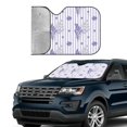 thumbnail image 4 of Disketp Windshield Sun Shade, Car Sun Shade For Front Window Bouquet And Lavender Flowers Sunshades Sun Visor Protector Blocks Uv Rays Foldable, 4 of 9