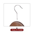 thumbnail image 4 of Unique Bargains Wooden Pants Hangers U-Notches Retro Coat Hanger Brown 14.96"x9.06", 4 of 7