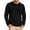 Black, variant on RICHCOIN Men's Crewneck T-Shirts Long Sleeve Shirts for Men Ribbed Knit Textured Solid Casual Pocket Basic Tee Tops