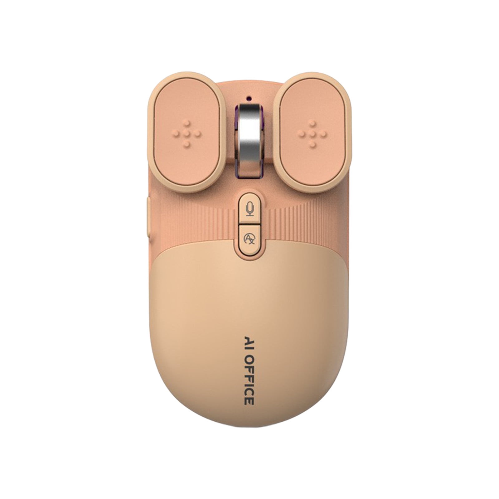 AI Voice Control Wireless Mouse with Multi-Language Translation and Macro Programming, Bluetooth 5.0 2.4G Dual Mode Rechargeable Mouse for Laptop PC