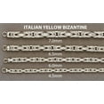 thumbnail image 5 of White Gold Chain - Womens Italian Byzantine Chain 10K/14K Gold, 5 of 7