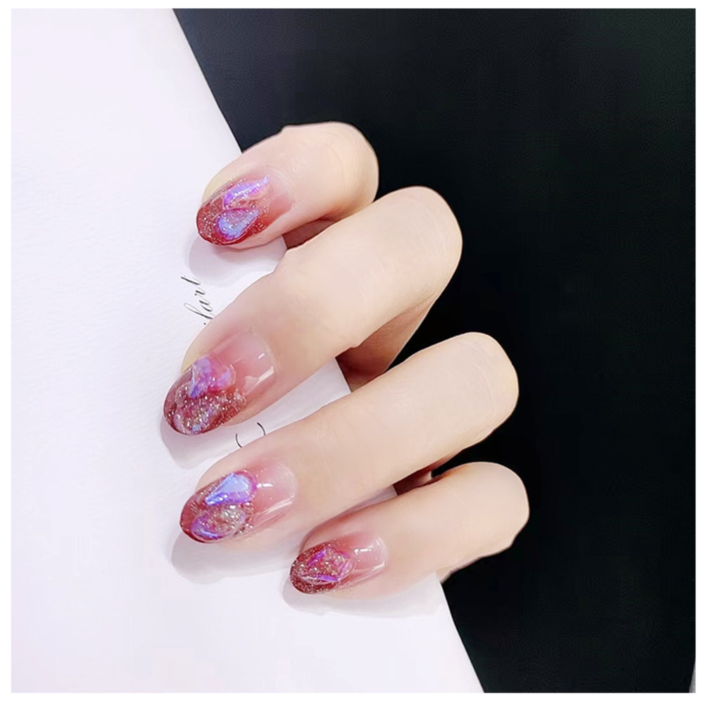 Gradient Colored Fake Nails NonToxic And AntiAllergic Fake Nails Safe