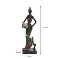 thumbnail image 5 of Zruodwans Vintage African Statue. Hand Sculpture African American Figurines, Exotic Tribal Lady African Art Piece for Home Decor, Figurines Home Decor, 5 of 7