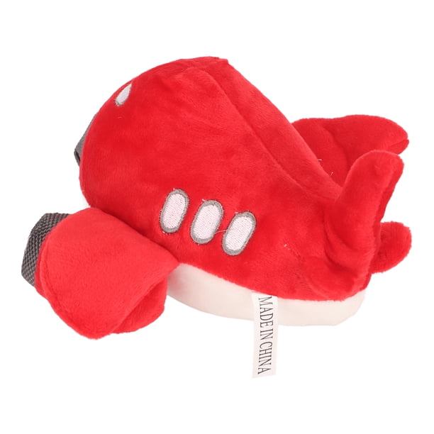 Juguete Chirriante Para Perros De Peluche, Juguete Masticable Para Cachorros De Peluche Resistente Al Desgarro, Forma De Avión, Atractivo Interactivo Para Exteriores