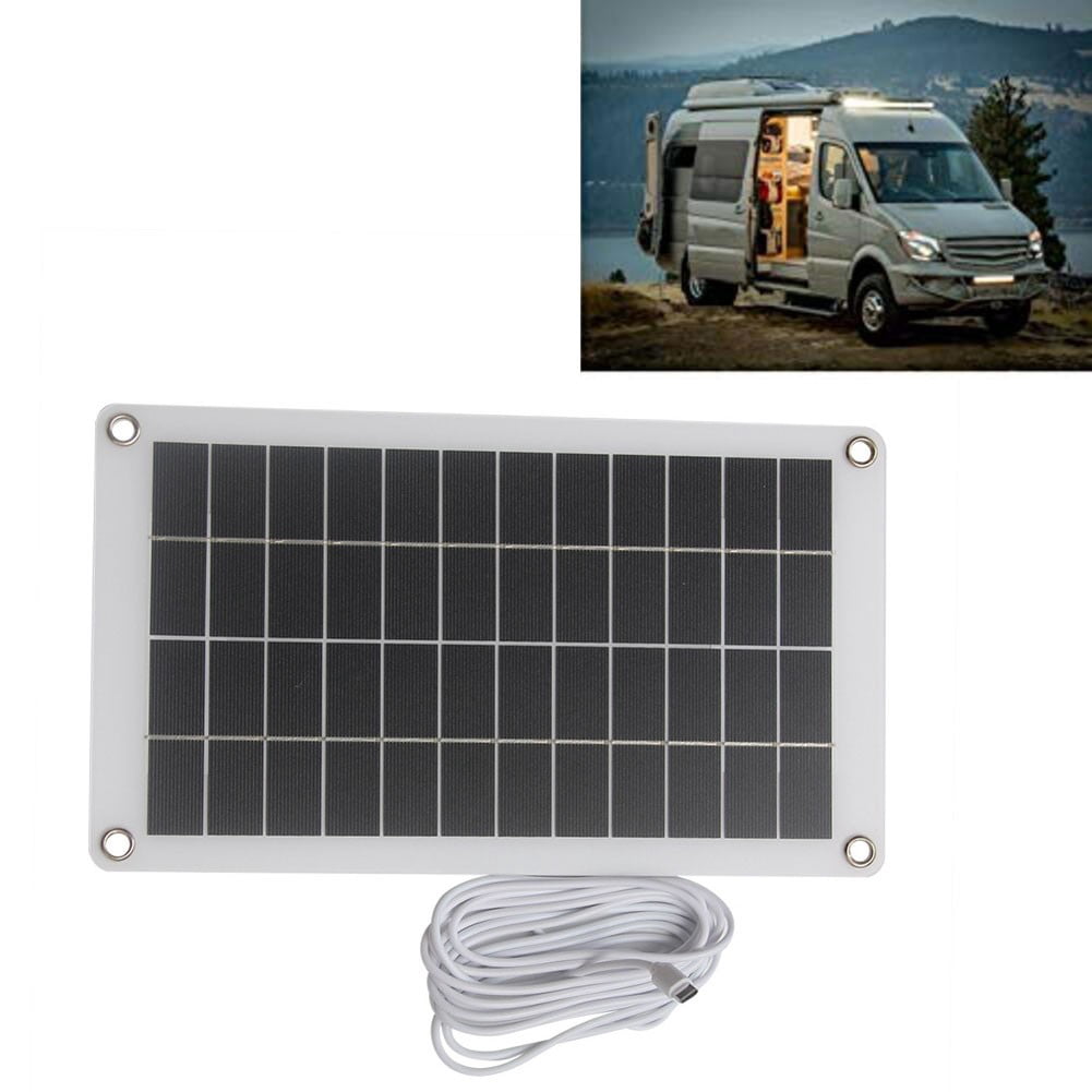 10W 12V Portable Solar Charger USB Output Solar Panel for Cgampin
