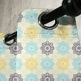 thumbnail image 3 of Ambesonne Moroccan Grommet Curtain, Oriental Art Retro Folk, 50" x 84", Pale Blue Yellow, 3 of 6