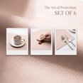 thumbnail image 4 of REGALWOVEN 6 Pack Faux Leather Placemats for Kitchen Dining Table Decor Washable Heat Resistant Table Placemats Wipeable Table Mat Apricot 17*12in, 4 of 4