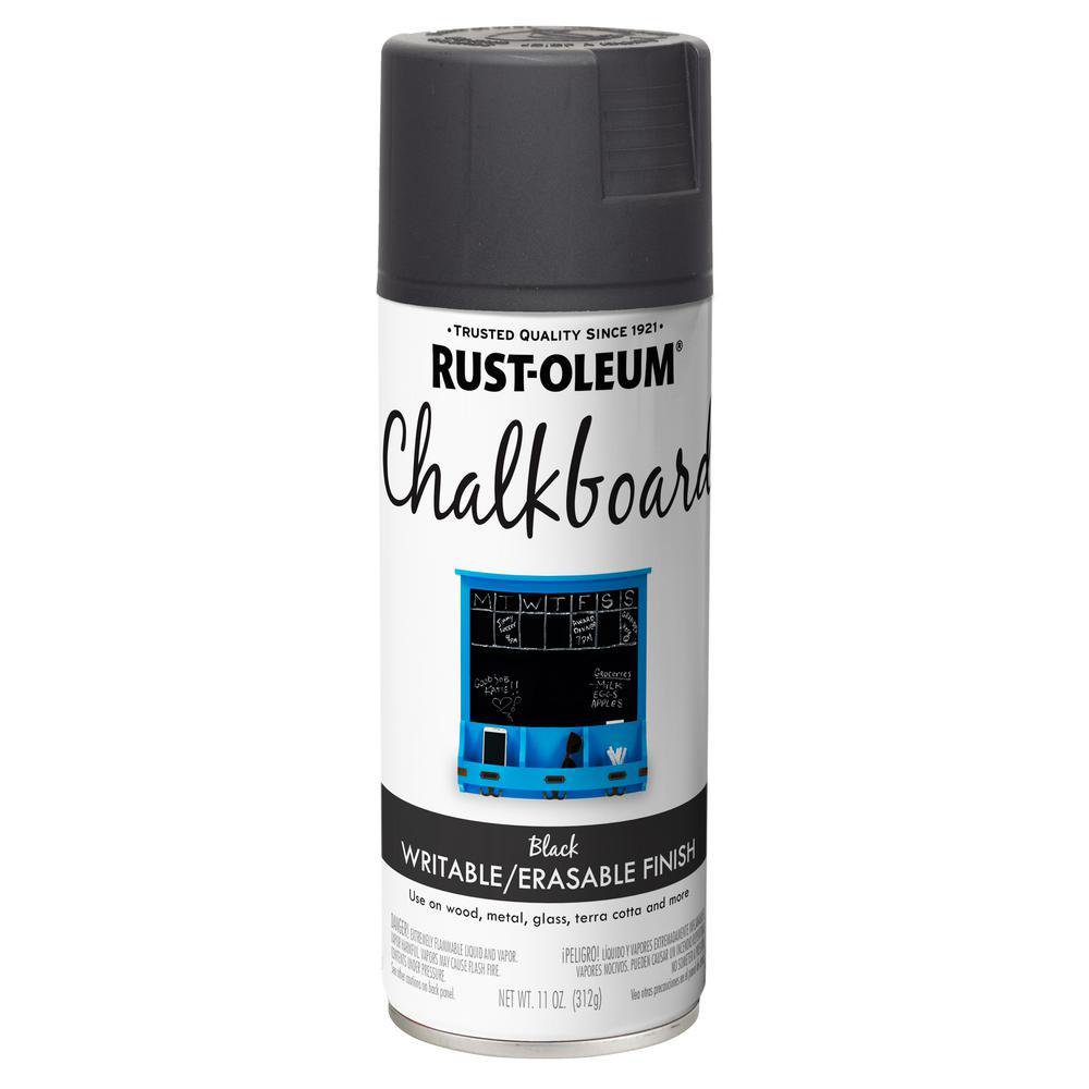11 Oz. Chalkboard Flat Black Spray Paint (6Pack)