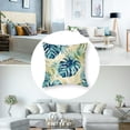 thumbnail image 5 of Acheng Palm Leaves with Lush Branches and Leaves Tropical Jungle Palm Leaves Short Plush Pillowcase Set of 2 White, 5 of 7