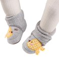 thumbnail image 3 of Otqutp Autumn Boots for Toddler Baby Girls and Boys Warm Shoes Soft Booties Comfortable Boots Toddler Fashion Fish Pattern Print Shoes(Grey,0-6 Months), 3 of 9