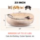 thumbnail image 5 of Cama para mascotas GASUR, cama pequeña para perros y gatos, con manta con capucha, 5 of 8