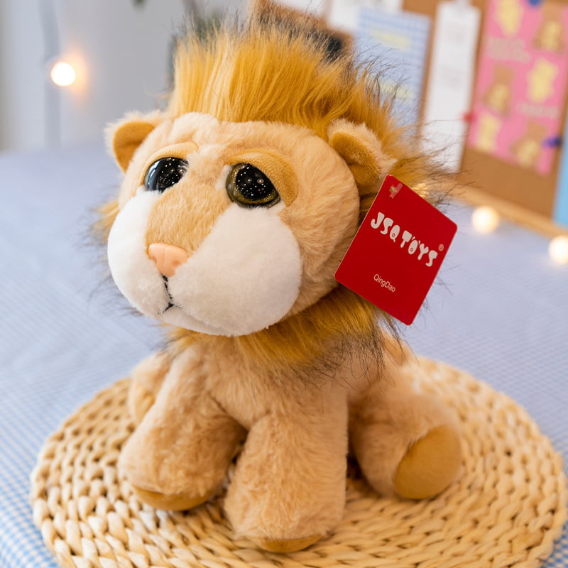 crochet safari wild handmade leo stuffed African animal doll Cute plush lion toy lion lover gift safari theme party infant toy
