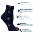 thumbnail image 3 of Doctor's Choice Diabetic Full Cushion Quarter Women's Socks, Medium, Women's Shoe Size 6-10, 4 Pack, 3 of 8
