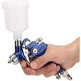 thumbnail image 1 of Juego de aerógrafo Rawiri, pistola pulverizadora para coche con aerógrafo por gravedad, pintura al óleo, aerógrafo neumático, conector tipo europeo con conector de entrada de olla(1,0 mm), 1 of 7