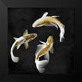 thumbnail image 2 of Blake, Madeline 12x12 Black Modern Framed Museum Art Print Titled - Koi Gold on Black II, 2 of 5