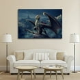 thumbnail image 5 of Fantasy Art Dragon Knight Armor Warrior Wall Art Poster Scroll Canvas Painting Picture Living Room Decor Home 12x18inch(30x45cm), 5 of 6