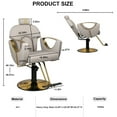 thumbnail image 5 of FAYEAN Hydraulic Barber Chair, Adjustable Salon Chair with 360° Swivel, Heavy Duty Styling Chair for Hair Stylist and Beauty Spa Equipment, 5 of 9