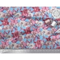 thumbnail image 3 of Soimoi Polyester Crepe Fabric Butterfly & Orchids Floral Print Fabric by The Yard 42 Inch Wide, 3 of 3