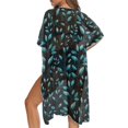 thumbnail image 5 of HELLHERO Polyester Long Kimono Swimsuit Cover Up for Beach Lightweight Breathable Leaf, 5 of 6