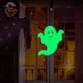 thumbnail image 4 of Wadada Halloween Decorations Outdoor Yard Signs Glow in The Dark Hanging Decor Ghost Tree Scary Yard Sign for Outdoor Patio Yard Lawn Garden Party Decor (Fluorescent Ghost, 10x12 Inch), 4 of 4