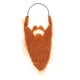 thumbnail image 5 of Maquillaje de barba larga falsa, disfraz novedoso con cuerda elástica para Papá Noel navideño. Marrón 44cm, 5 of 9