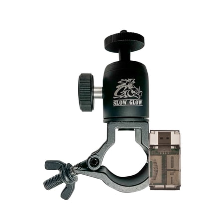 Slow Glow Maverick T-Post Trail Camera Mount with Adjustable Ball Head and Weatherproof Anodized Aluminum Construction Bundle with All-In-One High-Speed USB 2.0 Card Reader