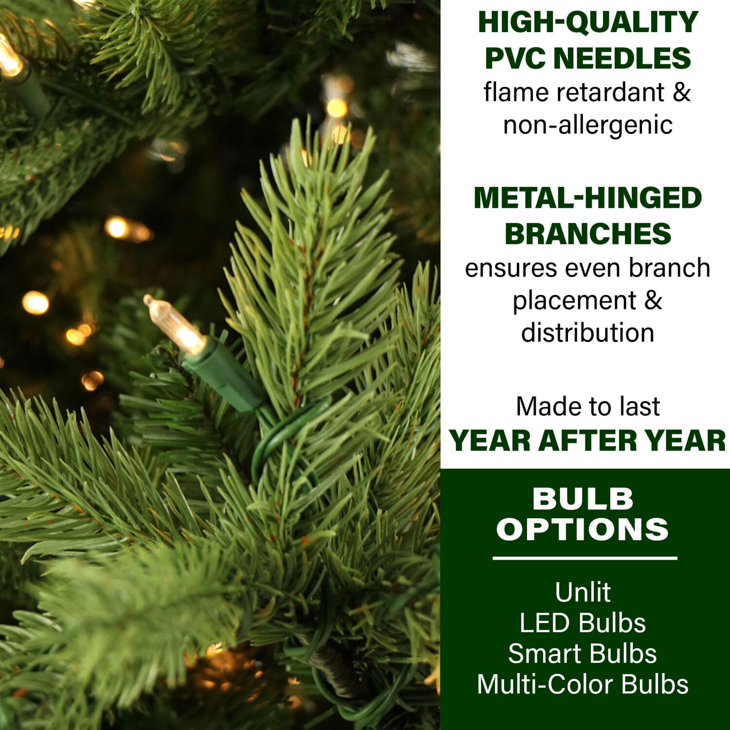 Fraser Hill Farm 10-Ft. Foxtail Pine Christmas Tree, FFFX010-0GR