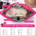 thumbnail image 4 of Bolsa de viaje WOOMADA Weekender Overnight para mujer, color rosa intenso, 4 of 7
