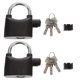 thumbnail image 3 of GOOHOCHY 2 unids Universal Seguridad Alarma Bloqueo Bicicleta Lock de alarma Durable U Bloqueo de bicicletas (Negro), 3 of 6