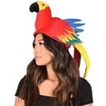 thumbnail image 3 of 6 Pack Beistle Luau Party Plush Parrot Hat, 3 of 9