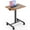 Brown, variant on Adjustable Height Mobile Desk with Locking Casters - Portable Standing Desk for Home Office, Brown