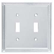 Hampton Bay W36282-PC Chrome Reflect Double Switch Wall Plate Cover