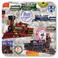 thumbnail image 2 of Vinyl Drink Coasters - Set of 4 - Trains & Signs - Image by Dan Morris, 2 of 3
