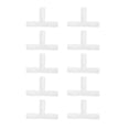 thumbnail image 1 of 10PCS ABS Aquarium Tee Connector 3 Way Tubing Volume Air Flow Control Valve Fish Tank Oxygen Pump Accessories, 1 of 1