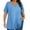 Blue, variant on Womens Oversized Summer T Shirts Plus Size Stripe Cute Casual Tops Short Sleeves Fashion Clothes Blue XL