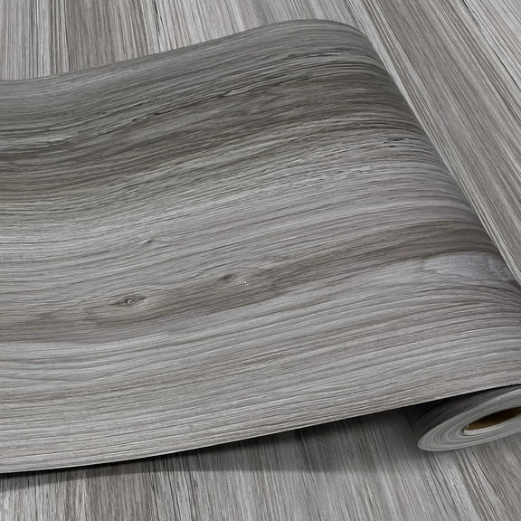Wood Grain Peel and Stick Floor Tiles – 11.8” Width, Full Roll Length of 590" – Versatile Design for Any Space, Light Color Self Adhesive Vinyl Flooring, Waterproof and Non-Slip Features