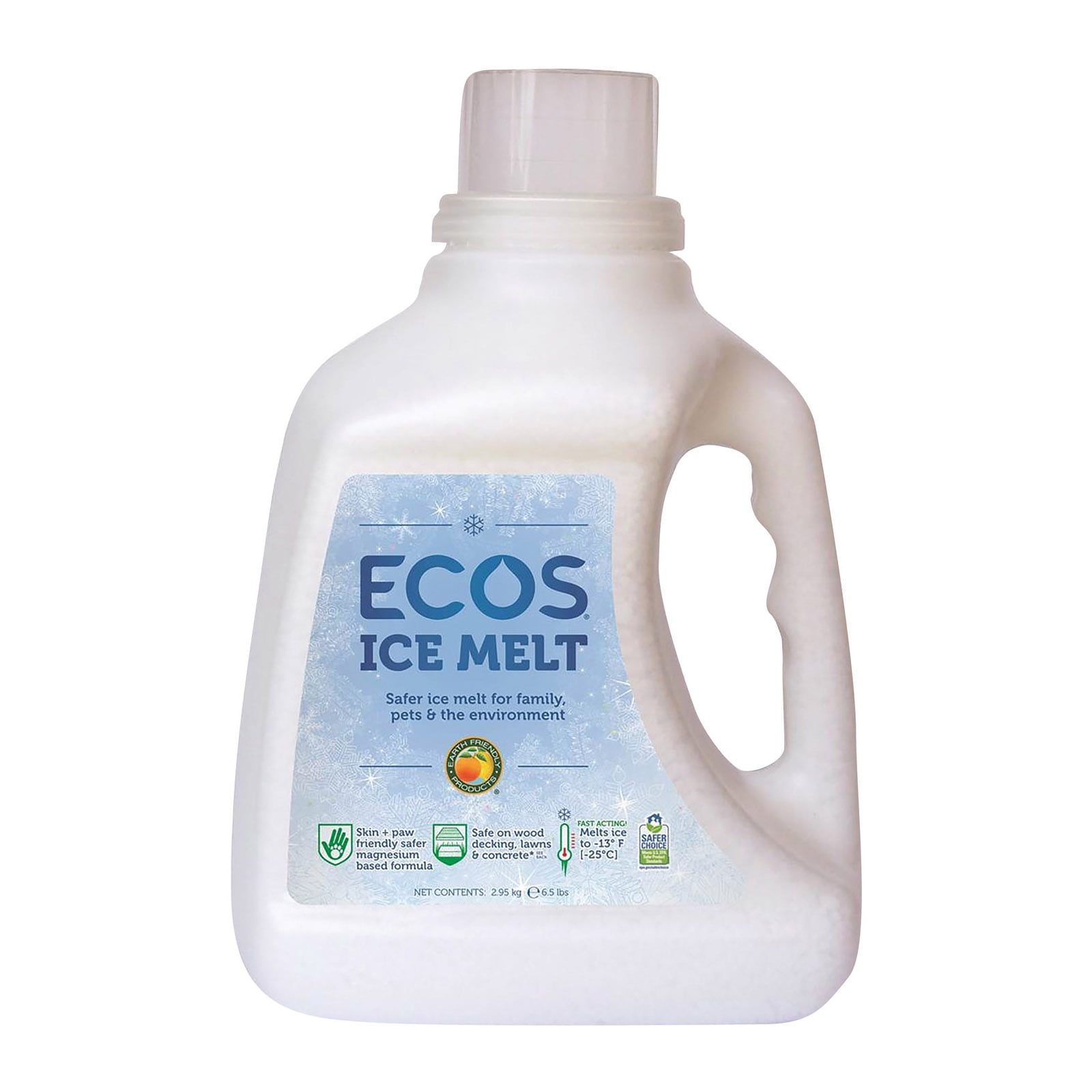 ECOS™ Ice Melting Compound safer for Pet Paws, Plants and Concrete by Earth Friendly Products