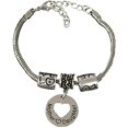 thumbnail image 2 of Infinity Collection Mother Love Daughter Dainty Charm Bracelet - Mother Love Daughter Heart Pendant with Snake Chain Bracelet - Adjustable and Lightweight - For Mother and Daughter, 2 of 10