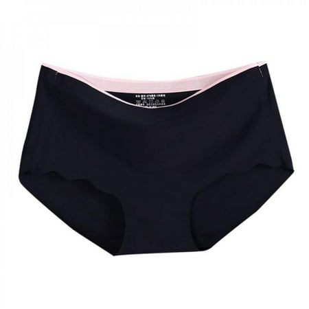 

Oaktree Lady Underwear Solid Color Panties Knickers Thongs For Women Breathable Cotton Briefs