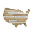 thumbnail image 3 of 14" X 24" Brown and Gray Wood and Metal Hanging Dimensional Sculpture, 3 of 6