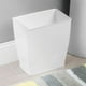 thumbnail image 3 of Bote de basura iDesign de plástico rectangular para spa, 9.5 l, 2.5 galones, blanco, 3 of 3
