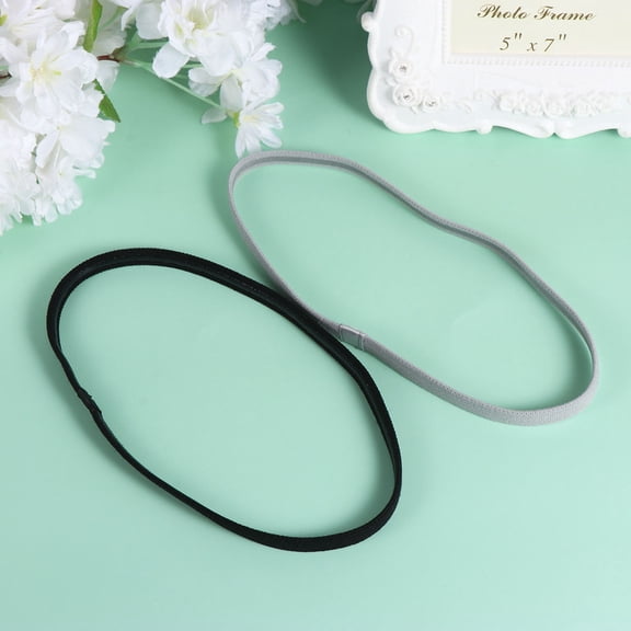 Yardwe 4Pcs Assorted Color Elastic Hair Accessories Yoga Headband for Running and Gym