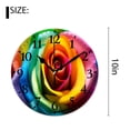 thumbnail image 2 of 10 Inch Wall Clock Battery Operated Silent Clock Decorative for Office, Kitchen, Outdoor, Living RoomRainbow Rose Cute Drawing, 2 of 4