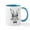 White/Blue Inside, variant on CafePress - Cute Hipster Easter Bunny Mugs - 11 oz Ceramic Mug - Novelty Coffee Tea Cup